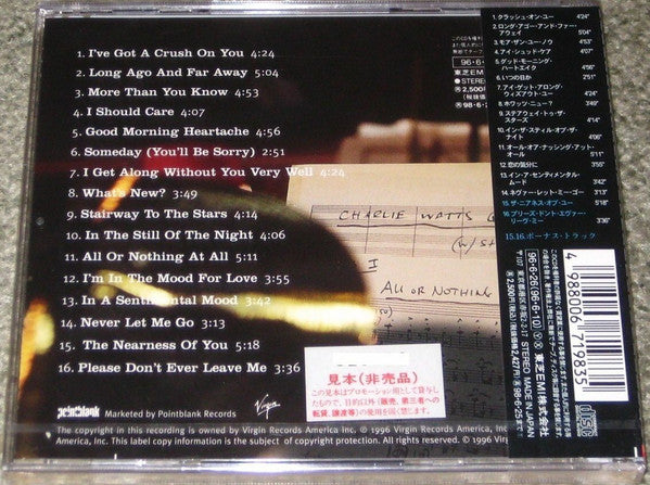 Charlie Watts : Long Ago & Far Away (CD, Album, Promo)