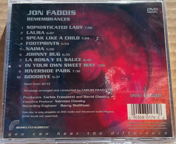 Jon Faddis : Remembrances (DVD-V, Album, DAD)