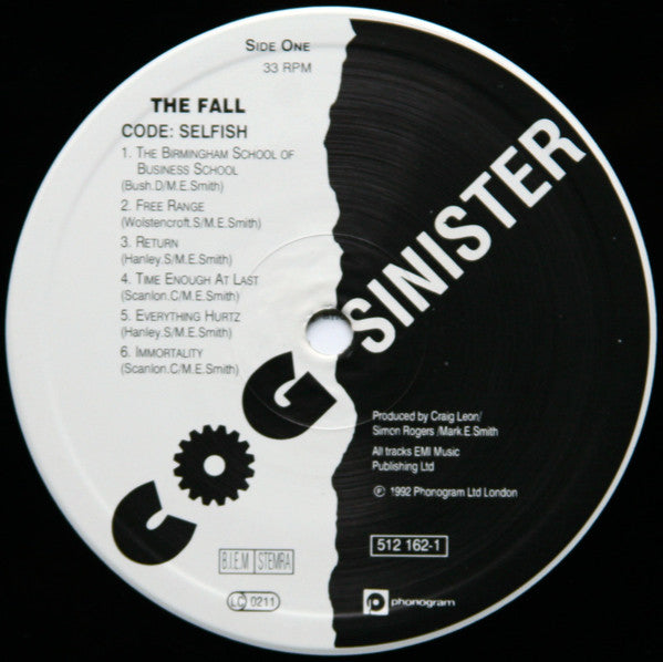 The Fall : Code: Selfish (LP, Album)
