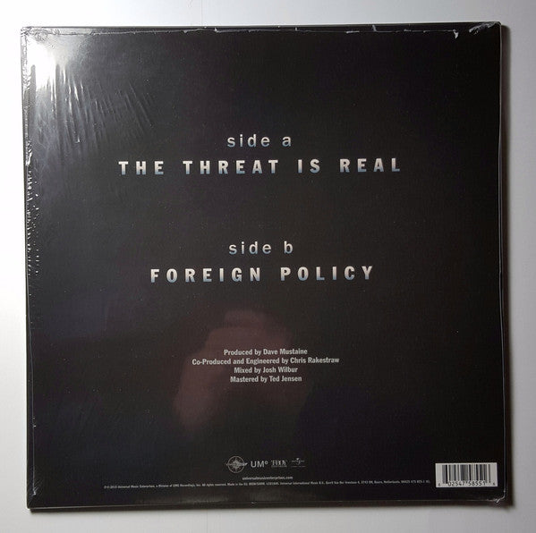 Megadeth : The Threat Is Real (12", Single, 180)