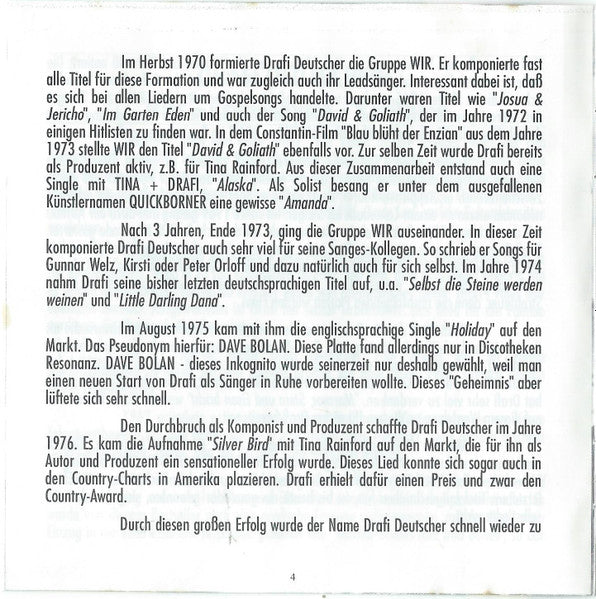 Drafi Deutscher : Hits! Pseudonyme! Raritäten! (CD, Comp, RE)