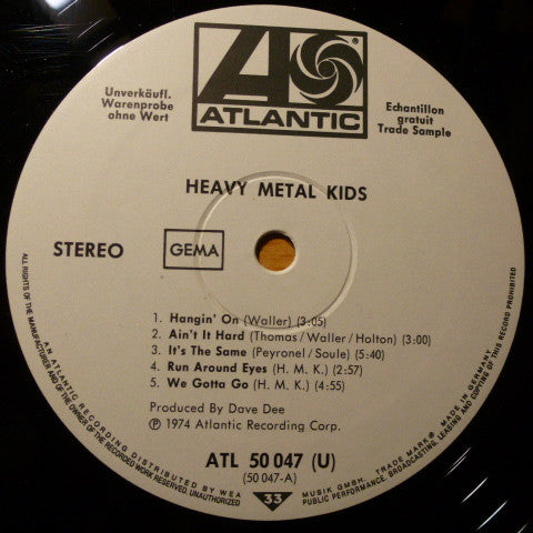 Heavy Metal Kids : Heavy Metal Kids (LP, Album, Promo)