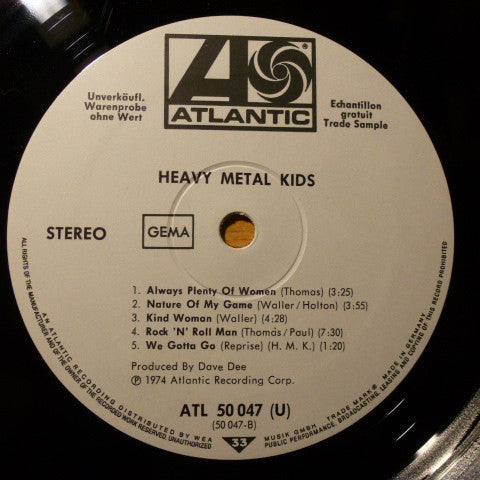 Heavy Metal Kids : Heavy Metal Kids (LP, Album, Promo)