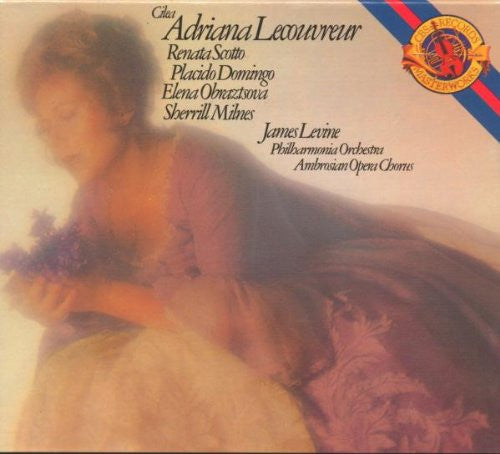 Cilea* - Renata Scotto, Elena Obraztsova, Placido Domingo, Sherrill Milnes, Philharmonia Orchestra, Ambrosian Opera Chorus*, James Levine (2) : Adriana Lecouvreur (2xCD, Album, RE, RM + Box, 2CD)