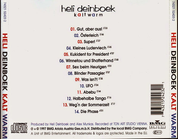 Heli Deinboek : Kalt Warm (CD, Album)