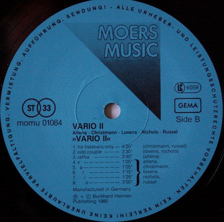 Vario II : Vario II (LP)