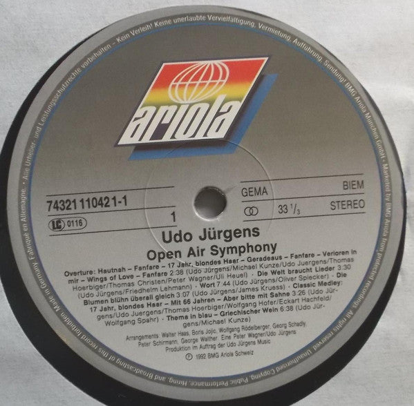 Udo Jürgens : Open Air Symphony (2xLP)