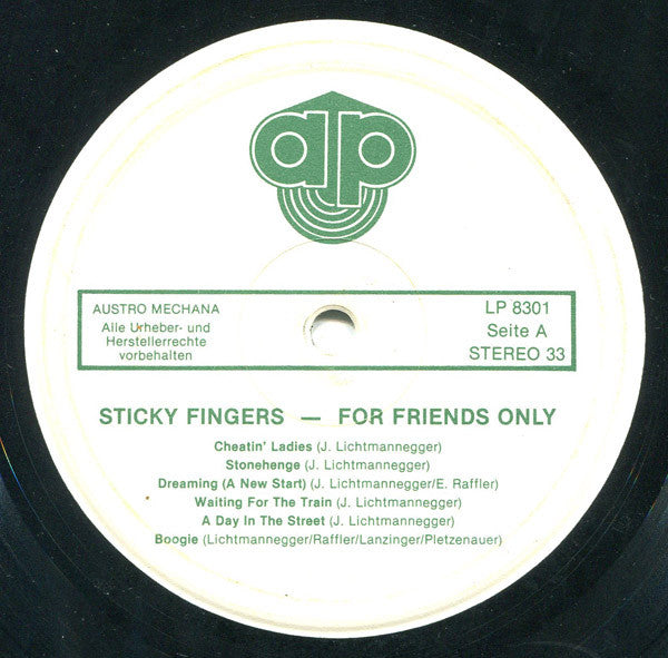 Sticky Fingers (11) : For Friends Only (LP, Album)