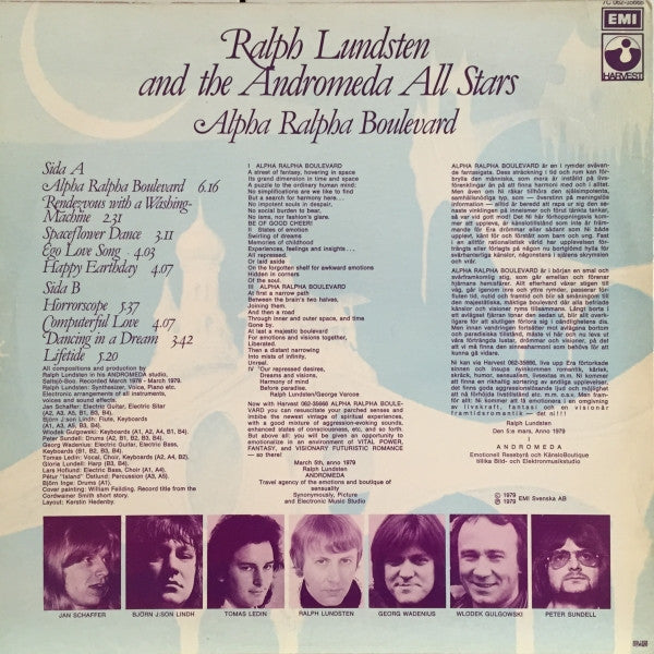 Ralph Lundsten And The Andromeda All Stars : Alpha Ralpha Boulevard (LP, Album)