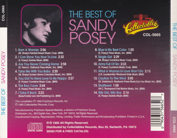 Sandy Posey : The Best Of Sandy Posey (CD, Comp)