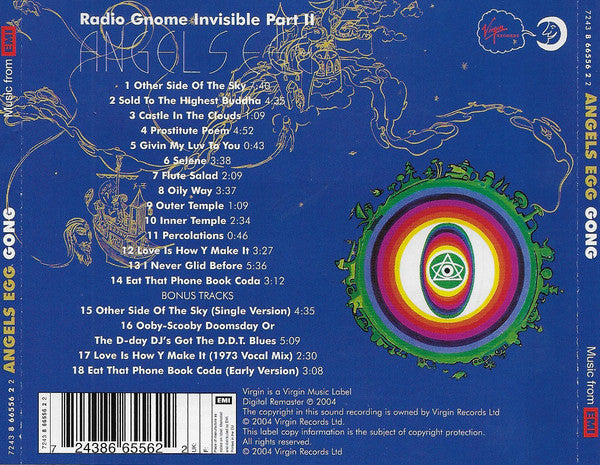 Gong : Angels Egg (Radio Gnome Invisible Part II) (CD, Album, RE, RM, Arv)