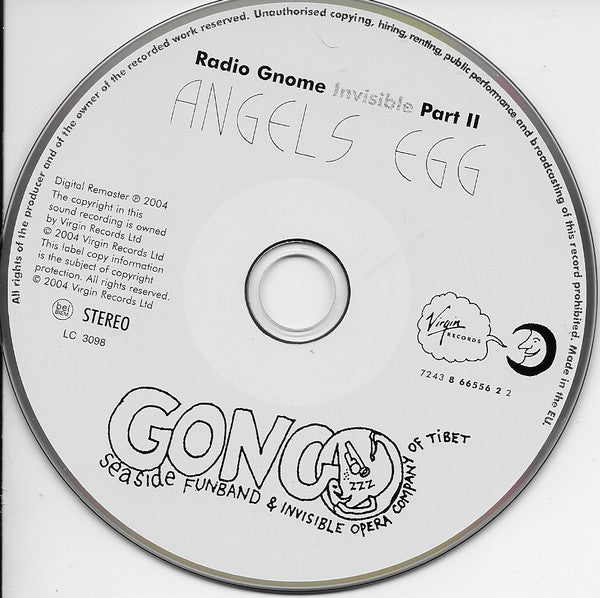 Gong : Angels Egg (Radio Gnome Invisible Part II) (CD, Album, RE, RM, Arv)