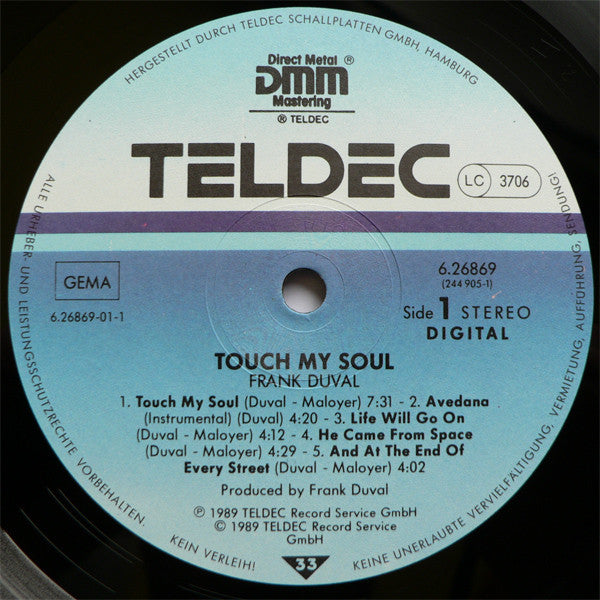 Frank Duval : Touch My Soul (LP, Album)