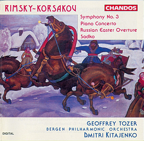 Nikolai Rimsky-Korsakov – Geoffrey Tozer (2), Bergen Filharmoniske Orkester, Dimitrij Kitaenko : Symphony No. 3; Piano Concerto; Russian Easter Overture; Sadko (CD, Album)