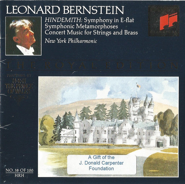 Hindemith* - Leonard Bernstein, New York Philharmonic : Symphony In E-Flat - Symphonic Metamorphoses - Concert Music For Strings And Brass (CD, Comp)