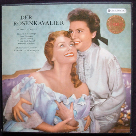 Richard Strauss - Elisabeth Schwarzkopf, Otto Edelmann, Christa Ludwig, Teresa Stich Randall*, Eberhard Waechter* • Philharmonia Orchestra, Herbert Von Karajan : Der Rosenkavalier (4xLP, Album + Box)