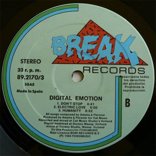 Digital Emotion : Digital Emotion (LP, Album)