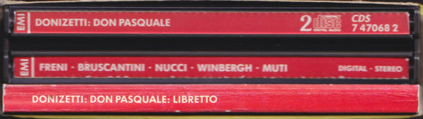 Gaetano Donizetti, Mirella Freni, Sesto Bruscantini, Leo Nucci ∙ Gösta Winbergh, Riccardo Muti : Don Pasquale (2xCD + Box)