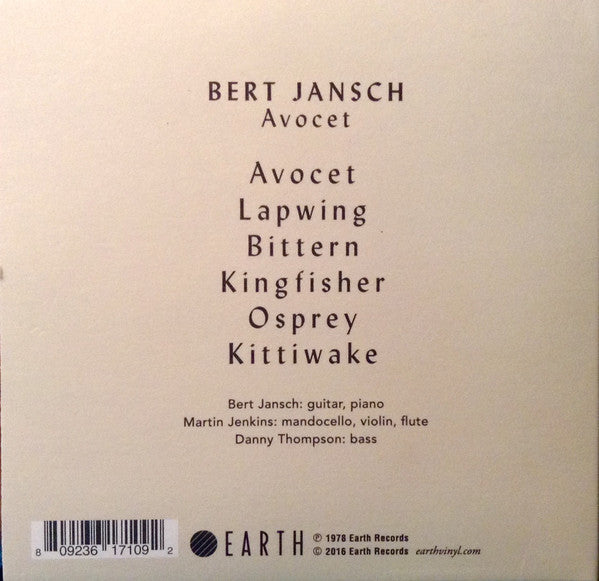 Bert Jansch : Avocet (CD, Album, RE, RM)