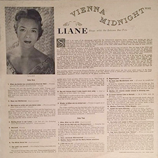 Liane Augustin : Vienna Midnight (LP, Album, Mono)