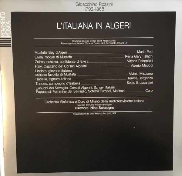 Gioacchino Rossini, Teresa Berganza : L'Italiana In Algeri (3xLP, Album + Box)