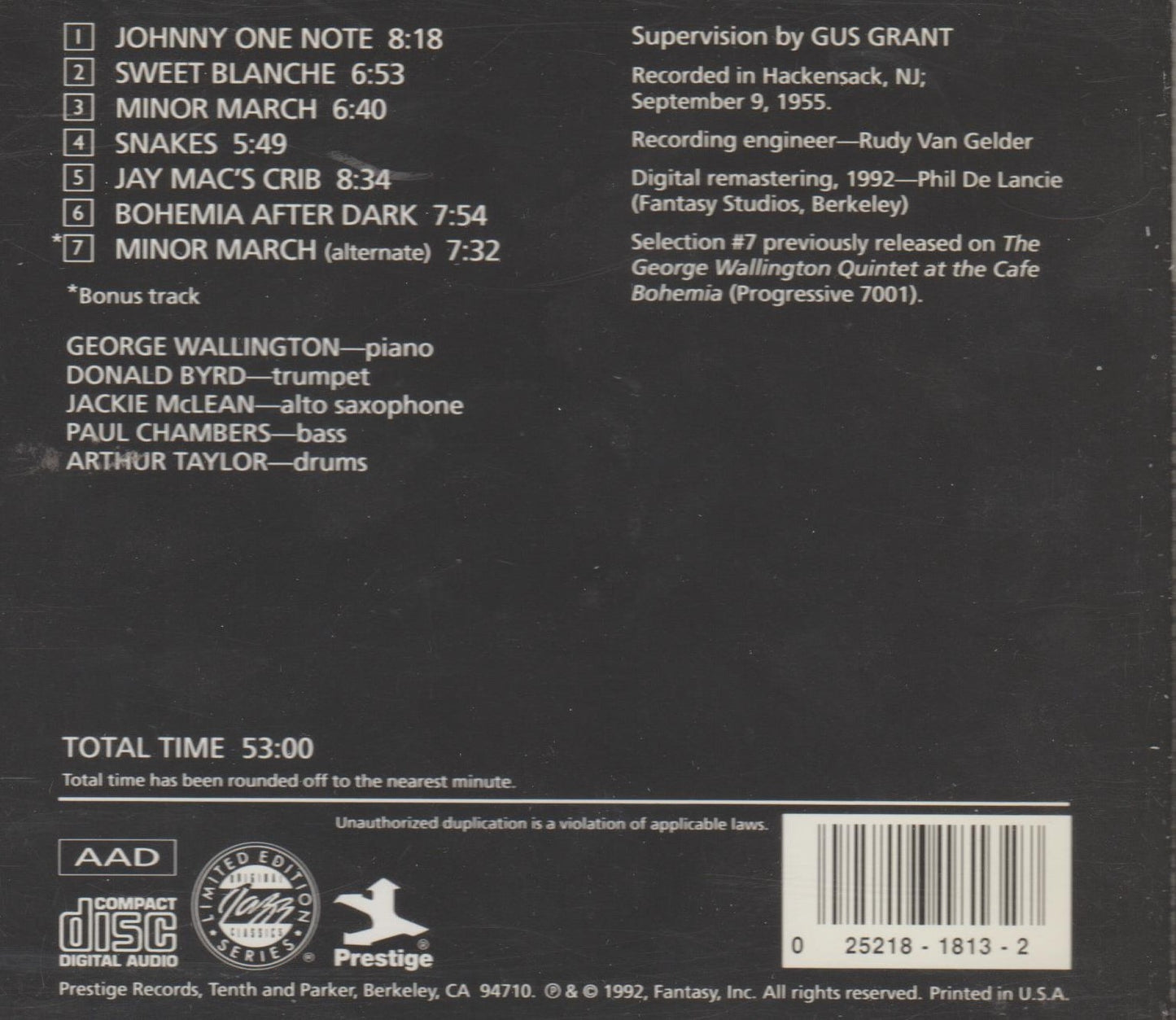 Live! At Cafe Bohemia