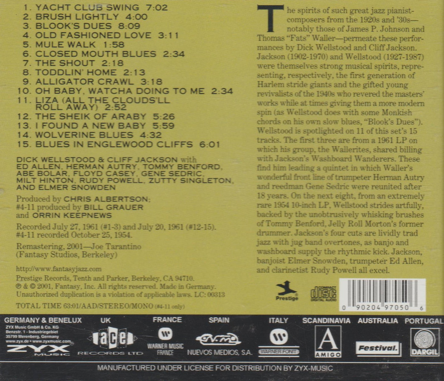 Uptown And Lowdown / Cliff Jackson