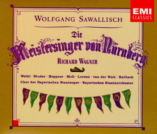 Richard Wagner, Bernd Weikl, Cheryl Studer, Ben Heppner, Kurt Moll, Siegfried Lorenz, Deon van der Walt, Cornelia Kallisch, Chor der Bayerischen Staatsoper, Bayerisches Staatsorchester, Wolfgang Sawallisch – Die Meistersinger Von Nürnberg