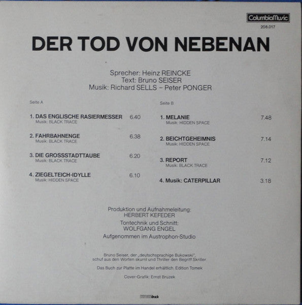 Bruno Seiser, Heinz Reincke – Der Tod Von Nebenan