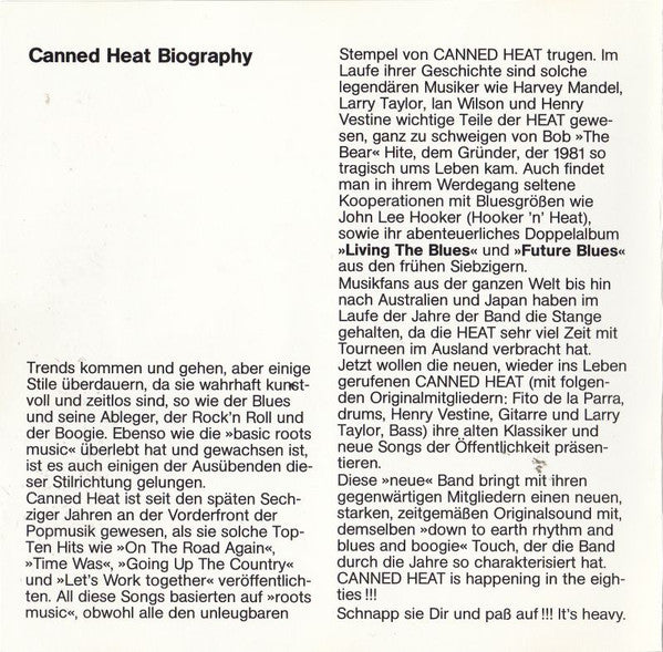 Canned Heat – Boogie Up The Country