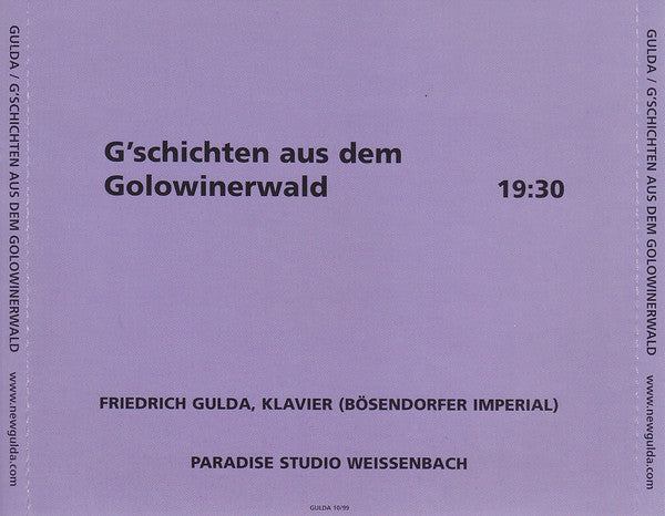 G'schichten Aus Dem Golowinerwald - (Hommage Á Johann Strauss)