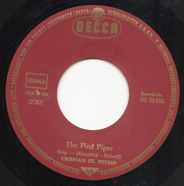 The Pied Piper / Sweet Dawn My True Love