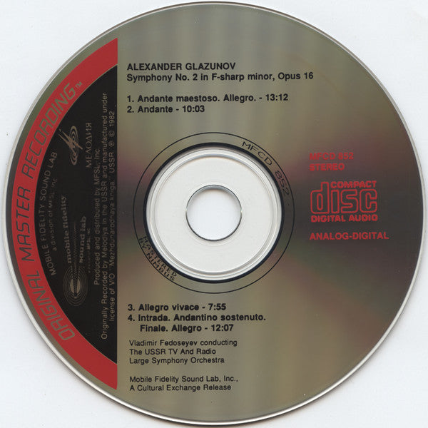 Symphony No. 2 In F-Sharp Minor, Opus 16