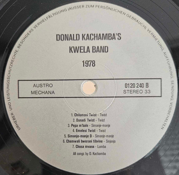 Donald Kachamba's Kwela Band – 1978