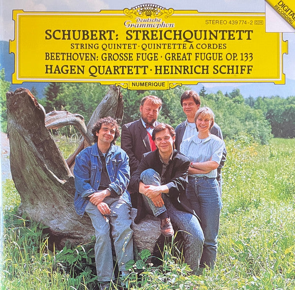Franz Schubert / Ludwig van Beethoven – Hagen Quartett, Heinrich Schiff : Streichquintett = String Quintet = Quintette A Cordes /  Grosse Fuge = Great Fugue Op. 133 (CD, PMD)