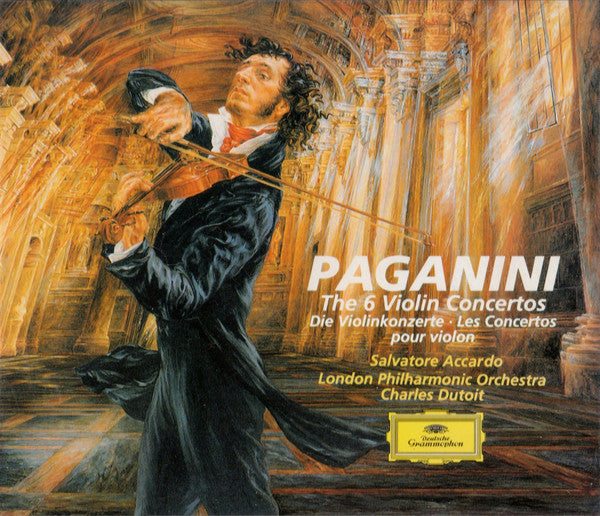 Niccolò Paganini - Salvatore Accardo, London Philharmonic Orchestra, Charles Dutoit : The 6 Violin Concertos = -Die Violinkonzerte (3xCD, Album)