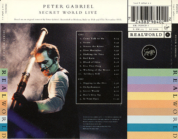 Peter Gabriel : Secret World Live (2xCD, Album, EMI)