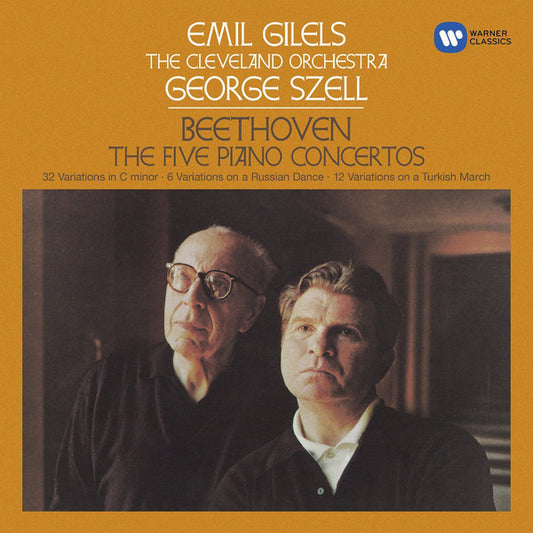 Beethoven* - Emil Gilels, The Cleveland Orchestra, George Szell : The Five Piano Concertos (3xCD, Comp, RM)