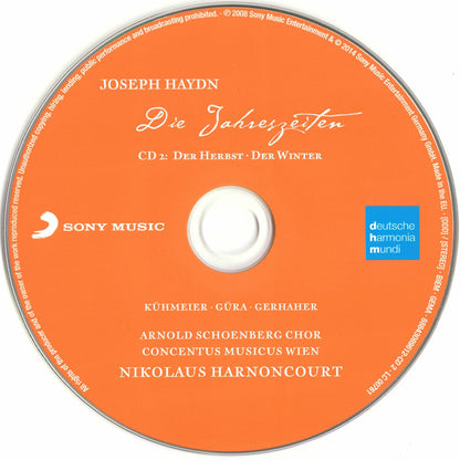 Joseph Haydn ‎– Nikolaus Harnoncourt, Arnold Schoenberg Chor, Concentus Musicus Wien : Die Jahreszeiten (2xCD, Album, RE + CD-ROM, Enh)