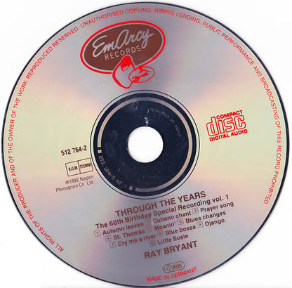 Ray Bryant : Through The Years - The 60th Birthday Special Recording Vol. 1 (CD, Album)