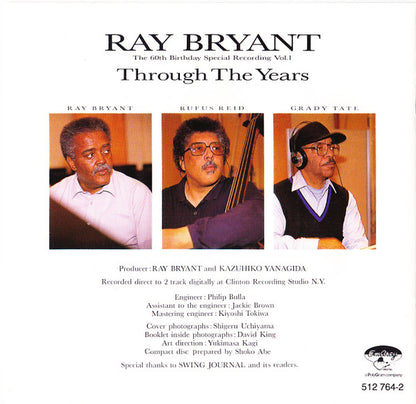 Ray Bryant : Through The Years - The 60th Birthday Special Recording Vol. 1 (CD, Album)