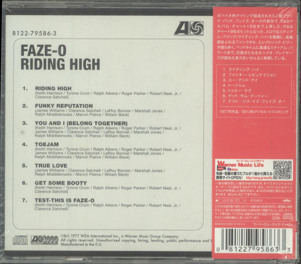 Faze-O : Riding High (CD, Album)