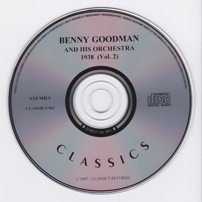 Benny Goodman And His Orchestra : 1938 Vol. 2 (CD, Comp)