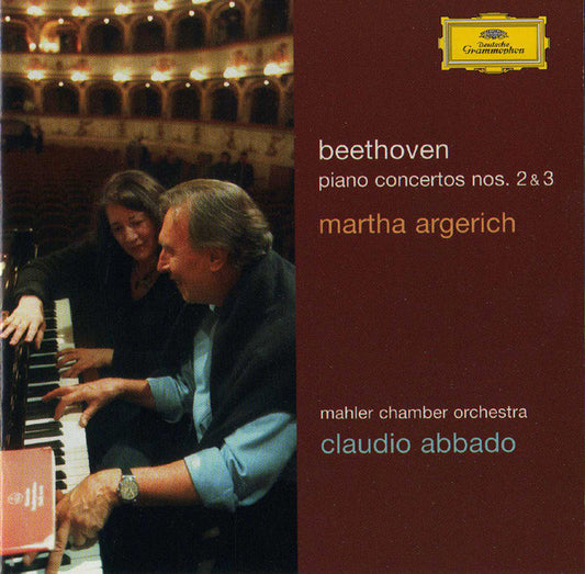 Beethoven* - Martha Argerich, Mahler Chamber Orchestra, Claudio Abbado : Piano Concertos Nos. 2 & 3 (CD, Album)
