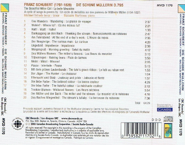 Michael Schade : Die Schöne Müllerin (CD, Album)