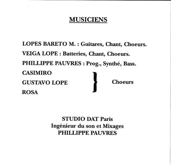 Veiga Lope Et Bareto Lopes* : Chao De Tanque (CD, Album)