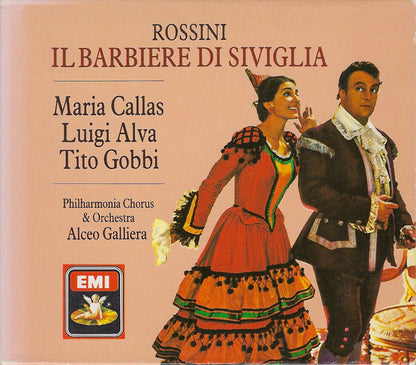 Gioacchino Rossini, Maria Callas, Luigi Alva, Tito Gobbi, Philharmonia Chorus & Philharmonia Orchestra, Alceo Galliera : Il Barbiere Di Siviglia (2xCD, Album, RE, RM + Box, Sli)