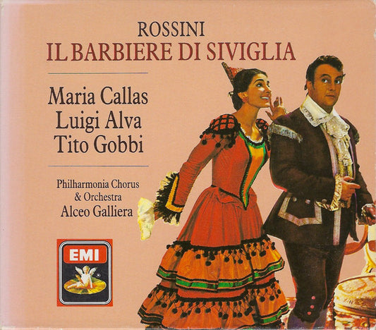 Gioacchino Rossini, Maria Callas, Luigi Alva, Tito Gobbi, Philharmonia Chorus & Philharmonia Orchestra, Alceo Galliera : Il Barbiere Di Siviglia (2xCD, Album, RE, RM + Box, Sli)