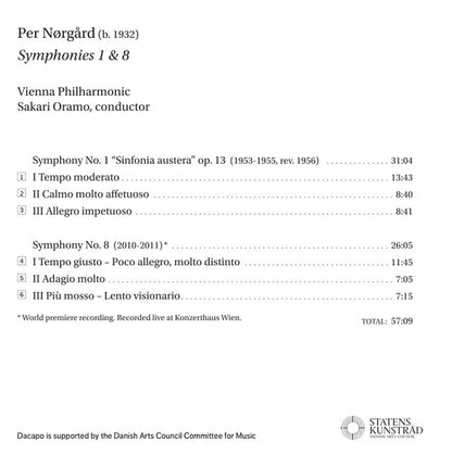 Per Nørgård, Vienna Philharmonic*, Sakari Oramo : Symphonies 1 & 8 (SACD, Hybrid, Multichannel)
