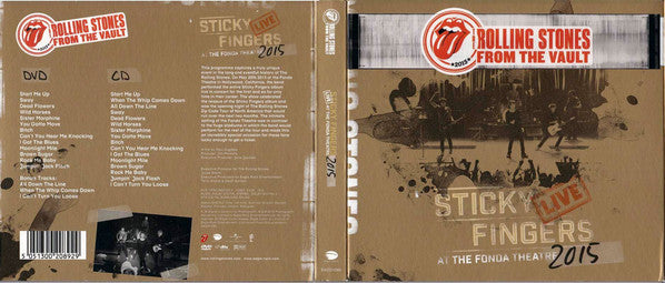 The Rolling Stones : Sticky Fingers Live At The Fonda Theatre 2015 (DVD, Multichannel, NTSC + CD, Album)
